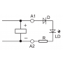 Indicator module, LED, 6-24V AC/DC 99.02.0.024.59