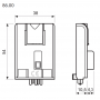 Časový modul, MF, 60/62, 12-240V AC/DC, 50ms-100h 86.00.0.240.0000