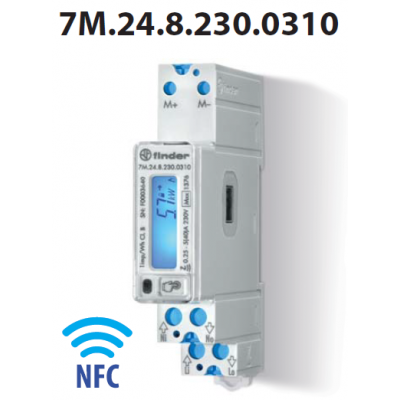 Electronic electricity meter 1F/40 A, class 1/B, MID, Mbus 7M.24.8.230.0310