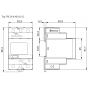 Electronic electricity meter 3F/80 A, class 1/B, MID, Modbus 7M.38.8.400.0212