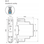 Time relay, NO, 1P/16A, 24V-240V AC/DC, 100ms-20h 80.41.0.240.0000