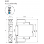 Time relay, HT, 2Z/6A, 24-240V AC/DC, 100ms-20m 80.82.0.240.0000