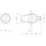 Potenciometr externí, 87, 10kOhm, 0,25 W, lineární 087.02.2