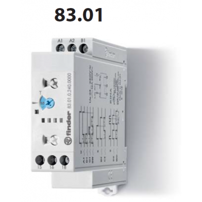 Časové relé, MF, 1P/16A, univ.nap., 50ms-10d 83.01.0.240.0000