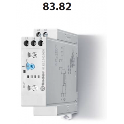 Time relay, HT, 2Z/16A, univ.nap., 50ms-10d 83.82.0.240.0000