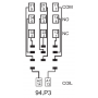 Socket, DIN, 55/85/99.02, 3P, push-in 94.P3