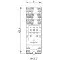 Socket, DIN, 55/85/99.02, 3P, push-in 94.P3