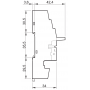 Socket, DIN, 55/85/99.02, 3P, push-in 94.P3