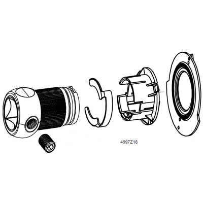 ASK74.19 Square shaft adapter for GCA. GIB and GBB, 10x10