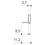 Connecting strip, 22, 1P, 8 positions 022.18