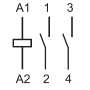 Stýkač inštalačný, 2Z/25 A, 24 V AC/DC, AgSnO2, prep. 22.32.0.024.4340