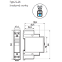 Installation relay, 2R/20A, 230V AC 22.24.8.230.4000