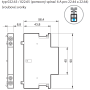 Auxiliary contacts, 1Z + 1R, 6 A, 022.65