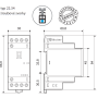 Stykač instalační, 4Z/25 A, 12 V AC/DC, AgSnO2 22.34.0.012.4320