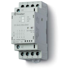 Installation contactor, 4Z/25 A, 24 V AC/DC, AgSnO2 22.34.0.024.4320