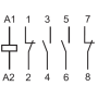 Stýkač inštalačný, 2Z+2R/25 A, 24 V AC/DC, AgSnO2, prep. 22.34.0.024.4640