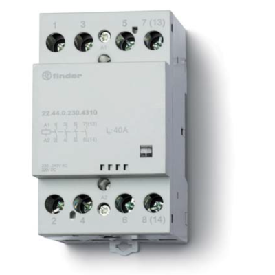 Installation contactor, 4Z/40 A, 24 V AC/DC, MI, AgSnO2 22.44.0.024.4310