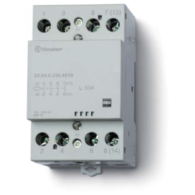 Installation contactor, 4Z/63 A, 24 V AC/DC, MI, AgSnO2 22.64.0.024.4310