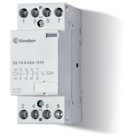 Installation contactor, 4Z/32 A, 230 V AC/DC, AgNi 22.74.0.230.1310