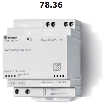 DC power supply, 24V/36W 78.36.1.230.2401