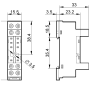 Socket, DIN, 40/41/44/99.01, 1P/2P 95.65