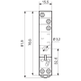 Socket, DIN, 40.31/99.80, 1P, BO 95.93.3