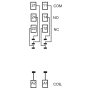 Socket, DIN, 40/44/99.02, 1P/2P, push-in 95.P5