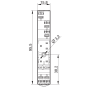 Socket, DIN, 40/44/99.02, 1P, push-in 95.P3