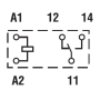 Relay, DIN/PS, 1P/10A, 12V DC, sensor 40.31.7.012.0000