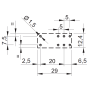 Relay, DIN/PS, 2P/8A, 12V AC/ DC, bistable, 40.52.6.012.0000