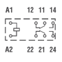 Relay, DIN/PS, 2P/10A, 12V DC 40.62.9.012.0000