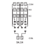 Socket, DIN, 55/85/99.02, 2P/4P 94.04