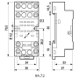 Socket, DIN, 55/85/99.01, 2P 94.72