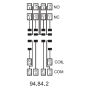 Socket, DIN, 55/85/99.80, 2P/4P 94.84.2