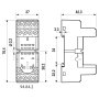 Socket, DIN, 55/85/99.80, 2P/4P 94.84.2