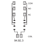 Socket, DIN, 55/85/99.80, 2P 94.92.3