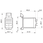 Adapter, 55/56_2P, on top DIN rail 056.27