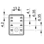 Relé průmyslové miniaturní, DIN, 2P/10A, 24V AC, MA_MI 55.32.8.024.0040