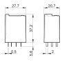 Industrial miniature relay, DIN, 3P/10A, 24V AC, MA 55.33.8.024.0010