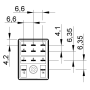 Relé priemyselné miniatúrne, DIN, 3P/10A, 12V DC, MA 55.33.9.012.0010