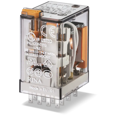 Industrial miniature relay, DIN, 4P/7A, 24V AC, MI 55.34.8.024.0020