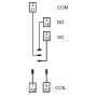 Socket, DIN, 46/99.02, 1P, push-in 97.P1