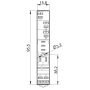 Socket, DIN, 46/99.02, 1P, push-in 97.P1