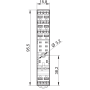 Socket, DIN, 46/99.02, 2P, push-in 97.P2