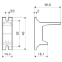 Adapter, 46, to panel above 046.05