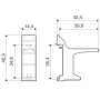 Adapter, 46, for top DIN-rail 046.07