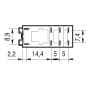 Industrial miniature relay, DIN, 2P/8A, 110V DC, MA_MI, Au 46.52.9.110.5040