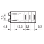 Relé priemyselné miniatúrne, DIN, 1P/16A, 24V AC, MA_LED 46.61.8.024.0054