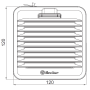 Fan 230V, 24 m3/h, 17W, size 1 7F.20.8.230.1020