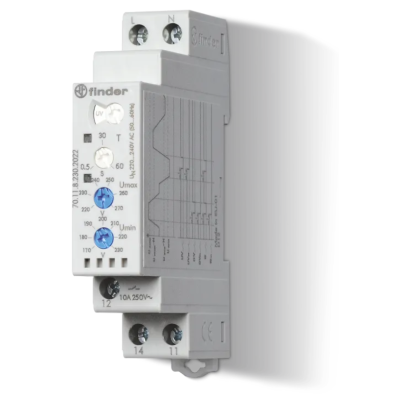 1-phase voltage relay, 1P10A, UV, OV, W 70.11.8.230.2022